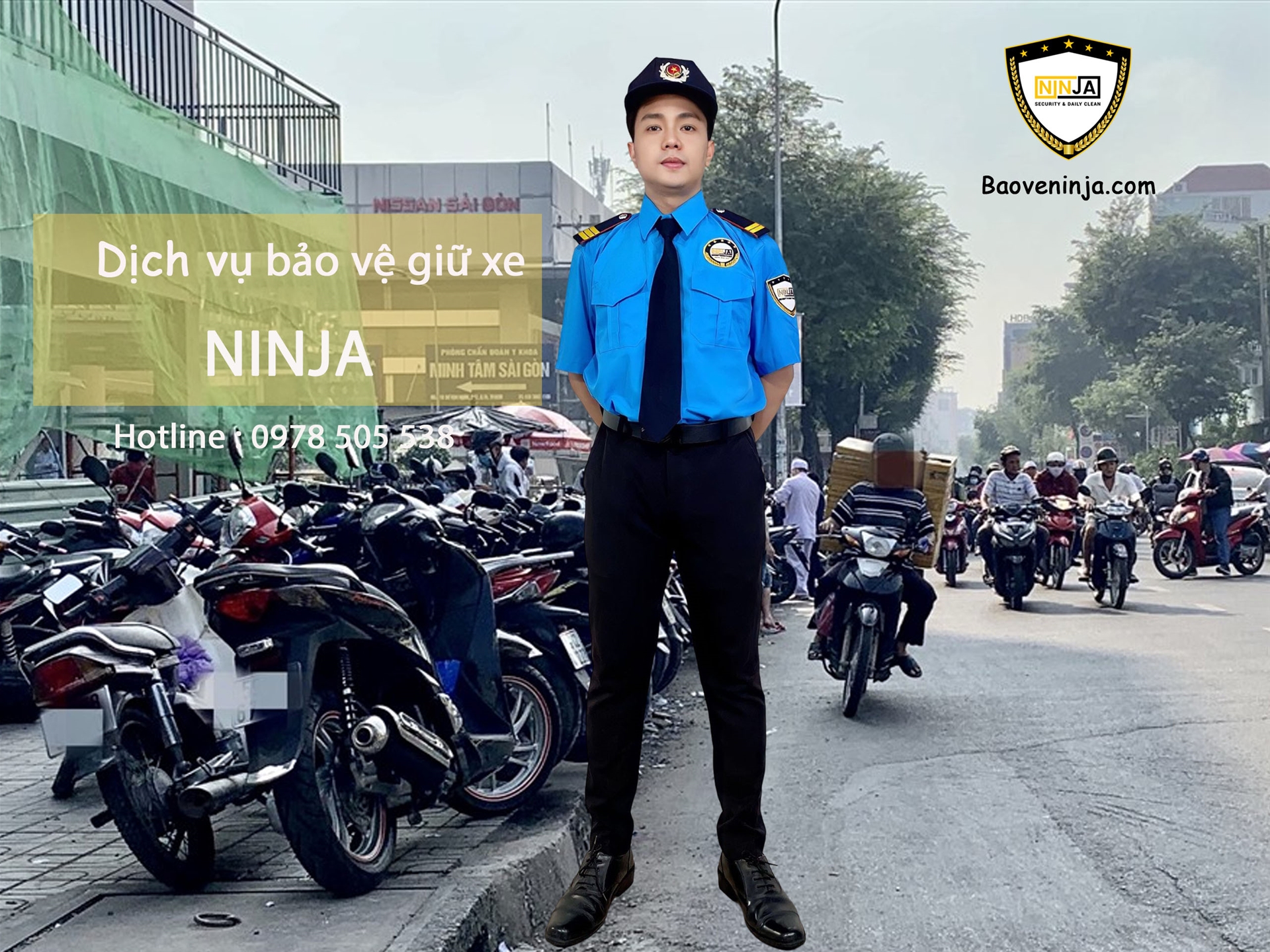 dịch vụ bảo vệ giữ xe ninja